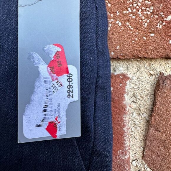 Classiques Entier $229 Women's Linen Flare Trouser pants Navy Blue Size 12 NWT - Picture 4 of 9